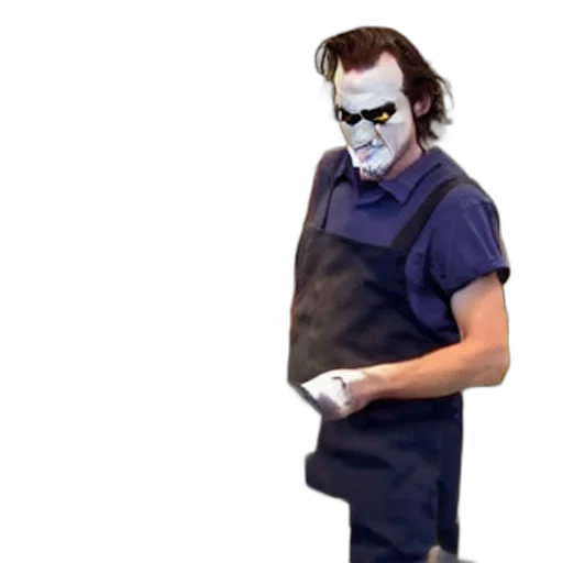 mask, staff, creature, robot transparent PNG cut-out
