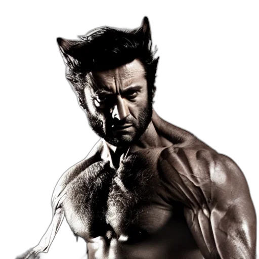 animal, hair, comic book art, photorealistic transparent PNG cut-out