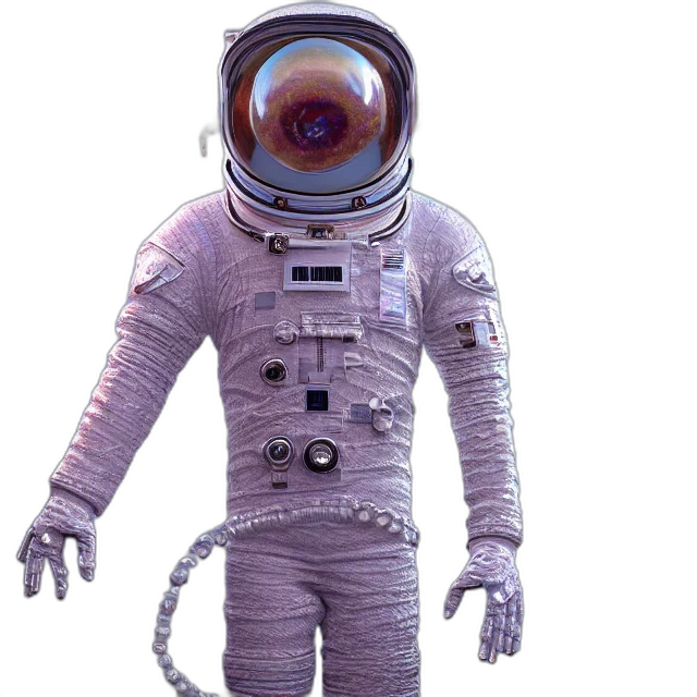robot, jacket, staff, creature transparent PNG cut-out