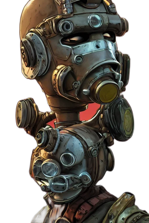 robot, mask, weapon, face transparent PNG cut-out