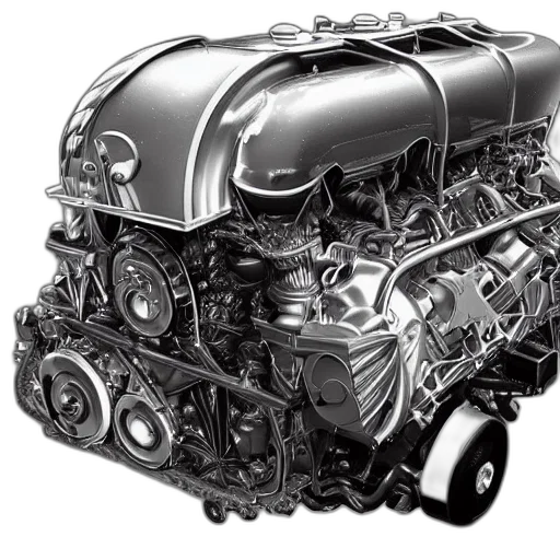 car, engine, runs, off, waves, some, mystical, force transparent PNG cut-out