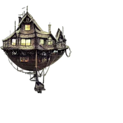 building, concept art, fantasy art, pixel art transparent PNG cut-out
