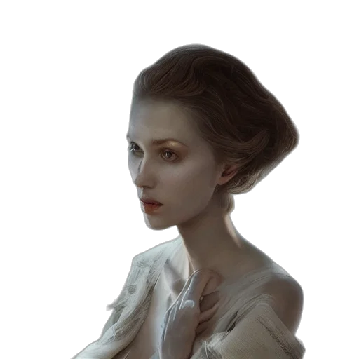 face, crown, staff, dress, concept art, photorealistic, fantasy art, oil painting transparent PNG cut-out