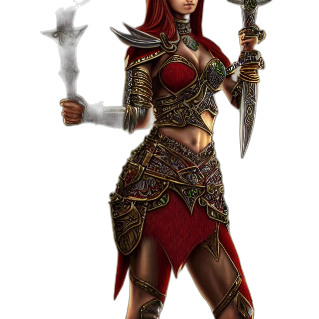 staff, sword, weapon, fantasy art, concept art, 3d render, comic book art, red transparent PNG cut-out