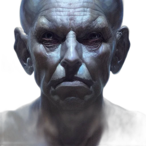 face, mask, creature, robot transparent PNG cut-out