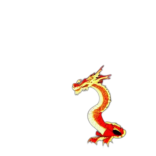 dragon, staff, animal, creature transparent PNG cut-out