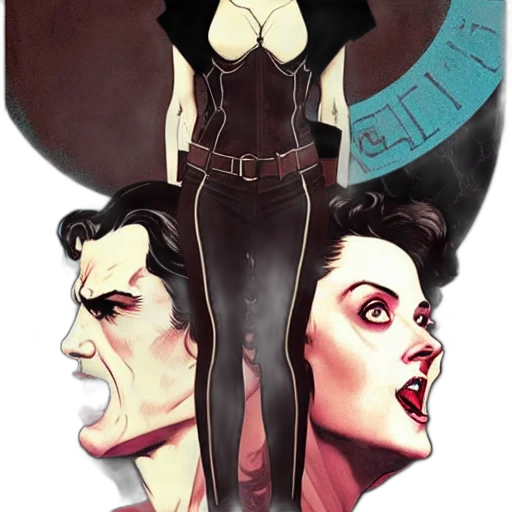comic book art, concept art, cartoon, fantasy art transparent PNG cut-out