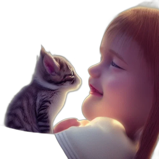 animal, photorealistic, oil painting, 3d render transparent PNG cut-out