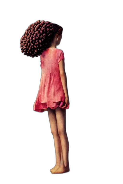 dress, hair, 3d render, photorealistic, concept art, cartoon, closeup, giant transparent PNG cut-out