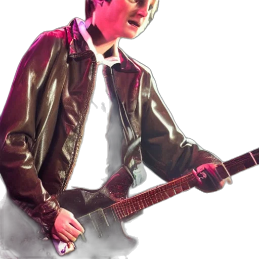 jacket, weapon, photorealistic, concept art, cartoon, 3d render, marty, mcfly transparent PNG cut-out