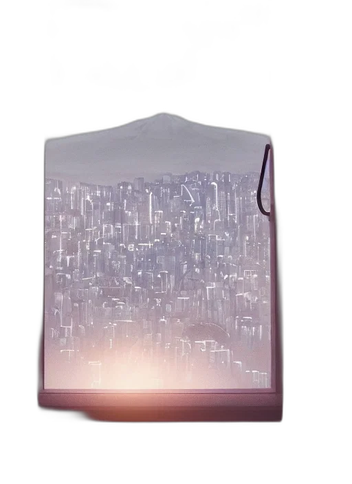 umbrella, furniture, dress, jacket, 3d render, neon lights, dazecore, portrait transparent PNG cut-out