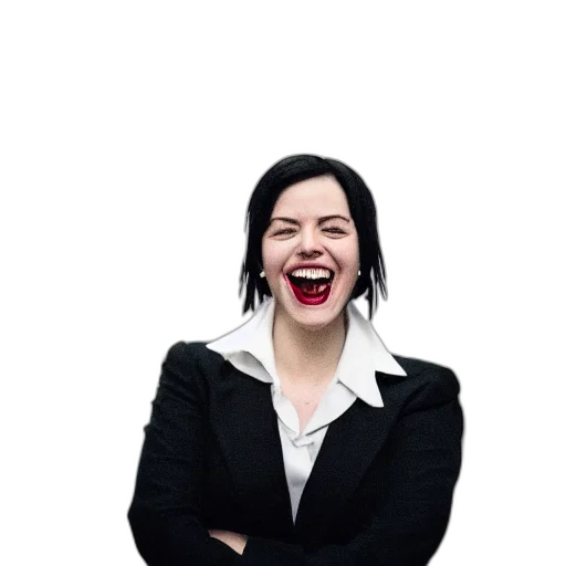 jacket, staff, face, creature transparent PNG cut-out