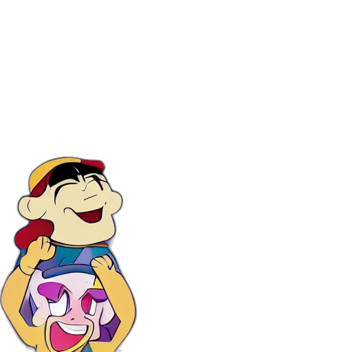 hat, staff, crown, face, cartoon, pixel art, concept art, 3d render transparent PNG cut-out