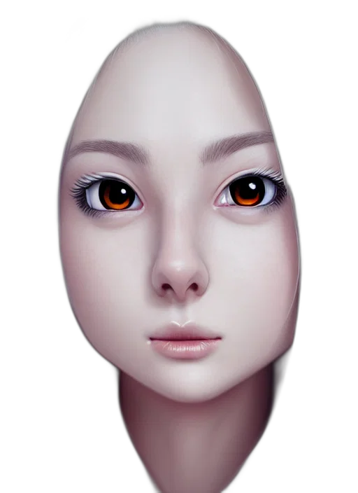 robot, face, mask, creature, 3d render, photorealistic, concept art, fantasy art transparent PNG cut-out