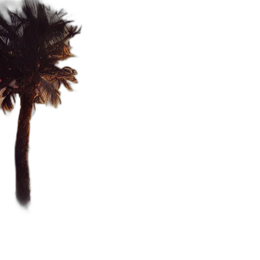 hair, hat, tree, staff transparent PNG cut-out