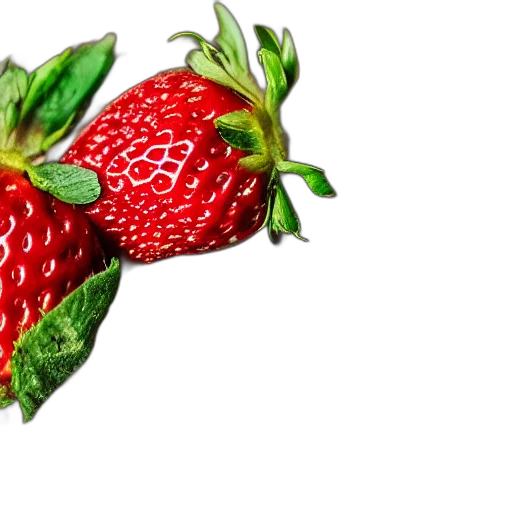 food, crown, hat, photorealistic, 3d render, pixel art, strawberry, made transparent PNG cut-out