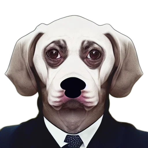 animal, staff, face, mask, photorealistic, cartoon, concept art, 3d render transparent PNG cut-out