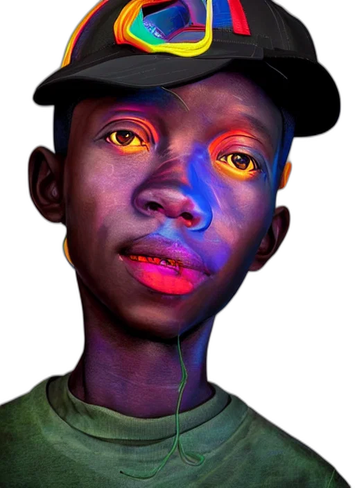 face, mask, robot, hat, photorealistic, concept art, fantasy art, 3d render transparent PNG cut-out