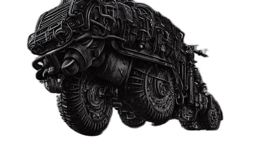 car, weapon, robot, animal, concept art, photorealistic, fantasy art, 3d render transparent PNG cut-out