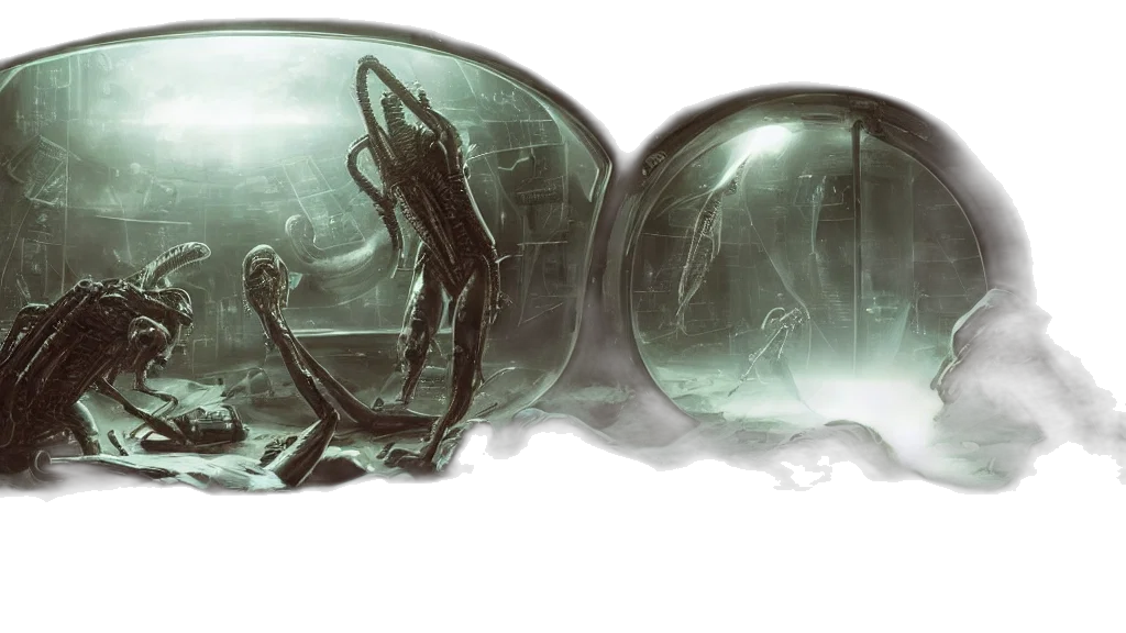 mask, concept art, cyberpunk, fantasy art transparent PNG cut-out
