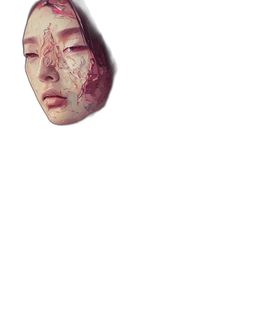 face, mask, creature, jewelry transparent PNG cut-out