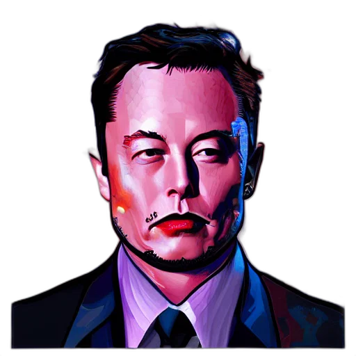 face, robot, comic book art, pixel art transparent PNG cut-out