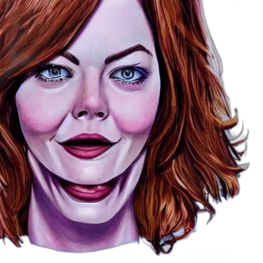 face, comic book art, photorealistic, cartoon, concept art, banana, woman, has transparent PNG cut-out