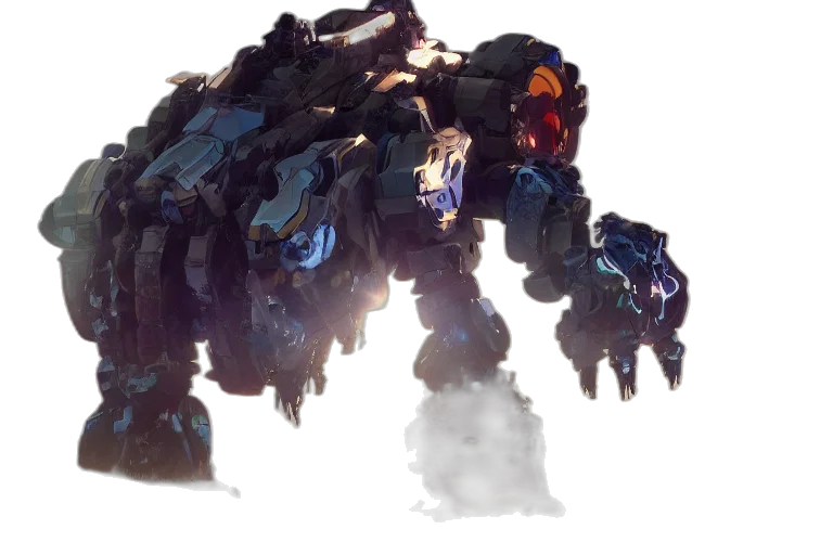 robot, weapon, creature, dragon, concept art, 3d render, watcher, machine transparent PNG cut-out