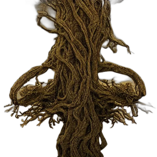 hair, tree, crown, staff transparent PNG cut-out