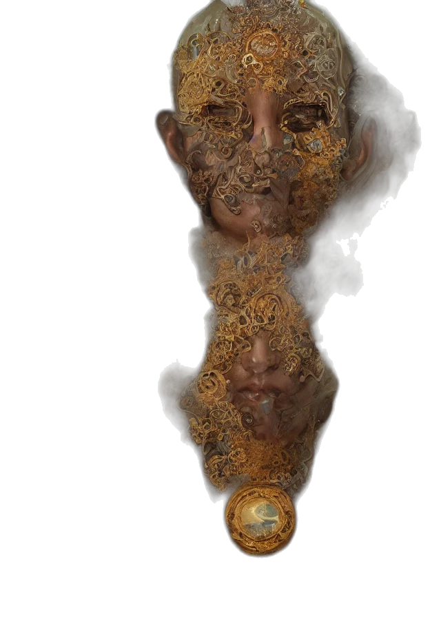 mask, face, staff, crown transparent PNG cut-out