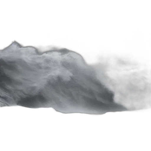 mask, dragon, hair, sword, photorealistic, 3d render, concept art, fog transparent PNG cut-out