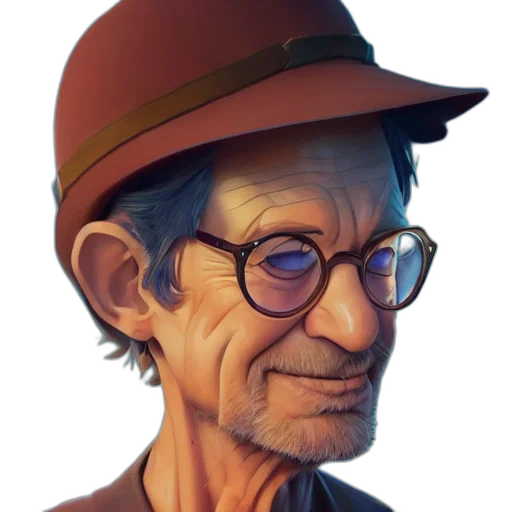 hat, face, staff, concept art transparent PNG cut-out