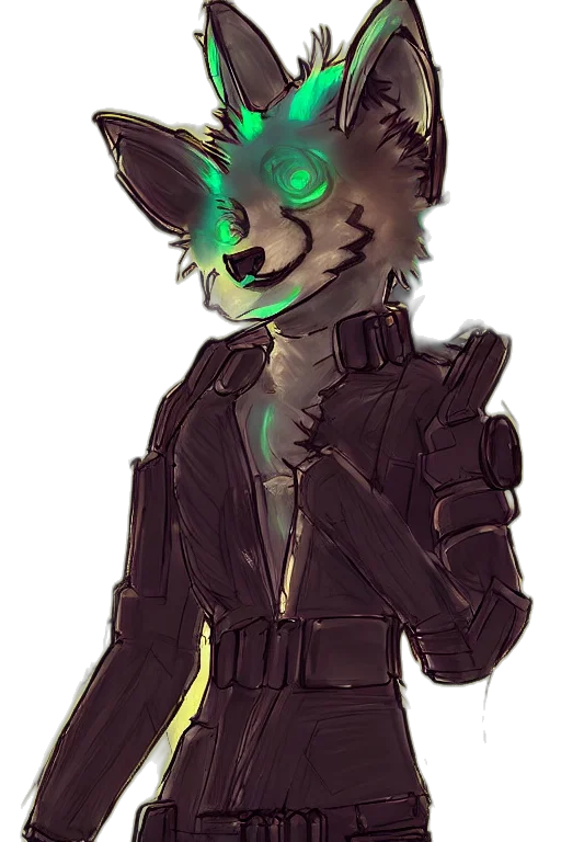 mask, jacket, staff, creature, cyberpunk, concept art, pixel art, watercolor transparent PNG cut-out