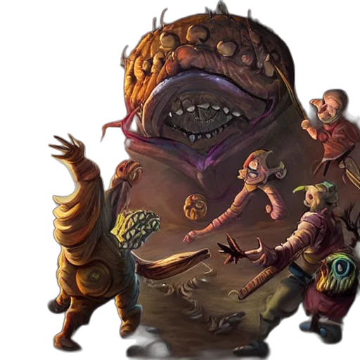 creature, mask, staff, concept art transparent PNG cut-out
