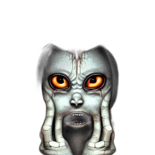 mask, creature, face, robot transparent PNG cut-out