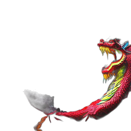 dragon, weapon, animal, staff, 3d render, concept art, photorealistic, pixel art transparent PNG cut-out
