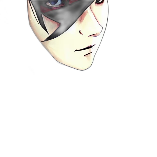 mask, face, robot, crown, anime, comic book art, watercolor, cartoon transparent PNG cut-out