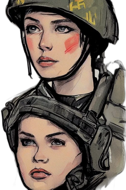 face, weapon, comic book art, concept art transparent PNG cut-out