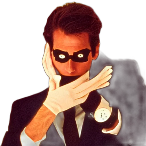 staff, mask, jacket, comic book art transparent PNG cut-out