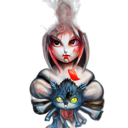 creature, mask, concept art, fantasy art transparent PNG cut-out