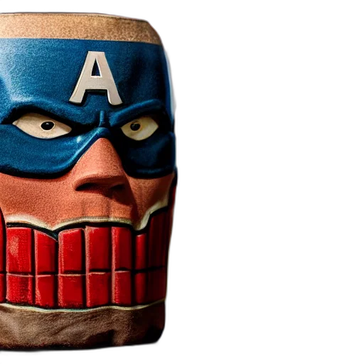 mask, face, comic book art, 3d render, closeup, photorealistic, photograph, captain transparent PNG cut-out