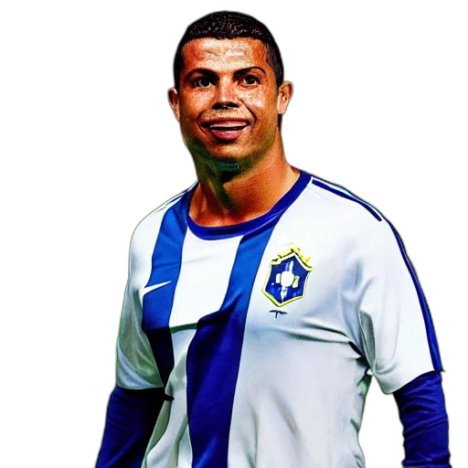 animal, photorealistic, pixel art, portrait, ronaldo, fenomeno, brazilian, luis transparent PNG cut-out