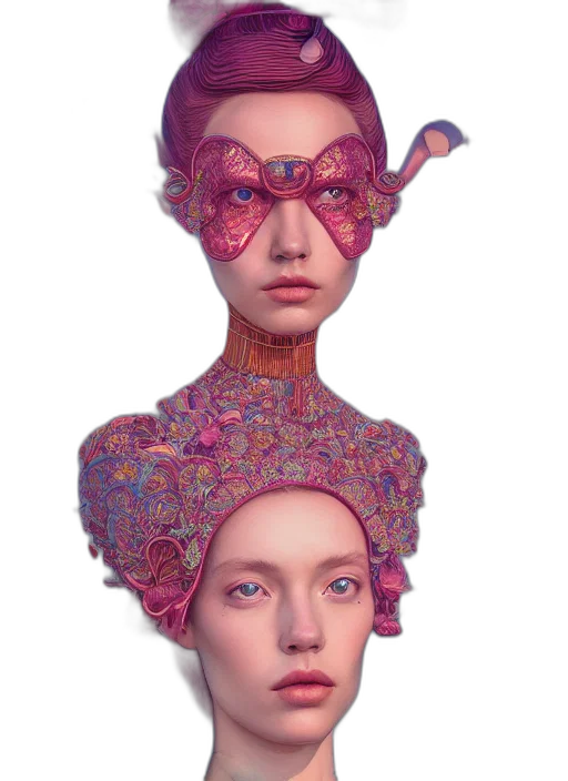 crown, mask, face, dress transparent PNG cut-out