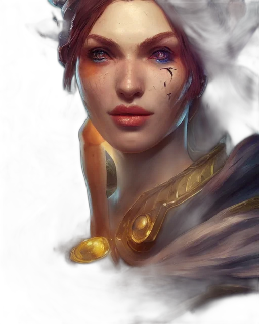 face, crown, staff, weapon, fantasy art, concept art, photorealistic, oil painting transparent PNG cut-out