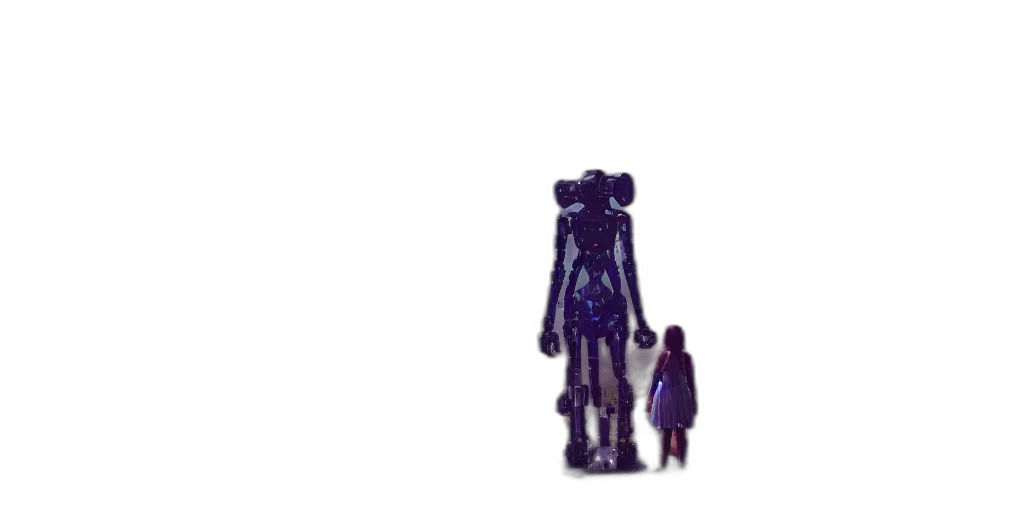 robot, creature, dress, animal, pixel art, concept art, 3d render, cyberpunk transparent PNG cut-out