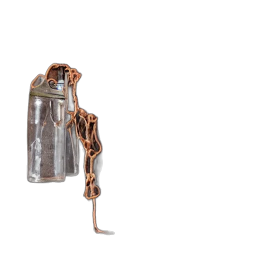 bottle, jewelry, staff, robot, 3d render, concept art, dirty, milk transparent PNG cut-out