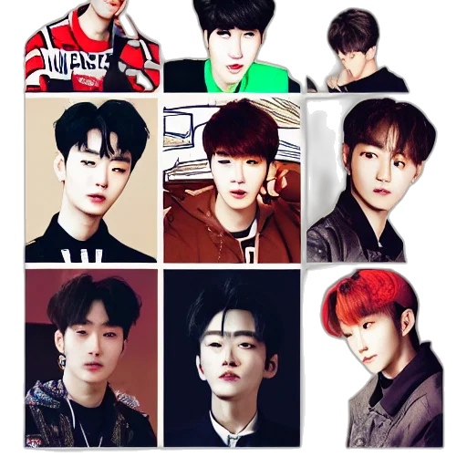 red, jung, jaehyun, mark, lee, johnny, suh, foreign transparent PNG cut-out