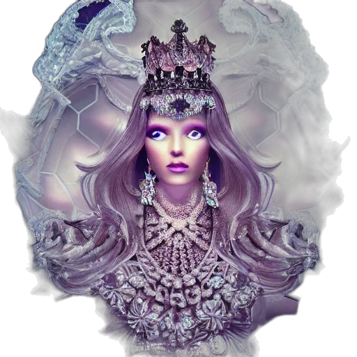 crown, jewelry, face, mask, fantasy art, concept art, photorealistic, 3d render transparent PNG cut-out