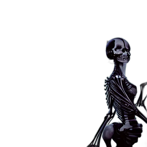 robot, dress, creature, animal, concept art, 3d render, photorealistic, monochrome transparent PNG cut-out