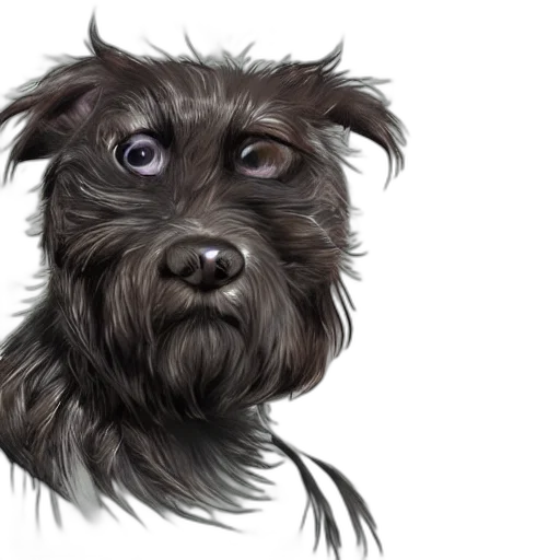 animal, face, photorealistic, watercolor transparent PNG cut-out